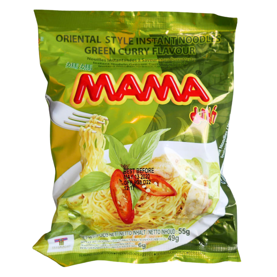 Mama Tai Rohelise Karri Kiirnuudlid, 55g