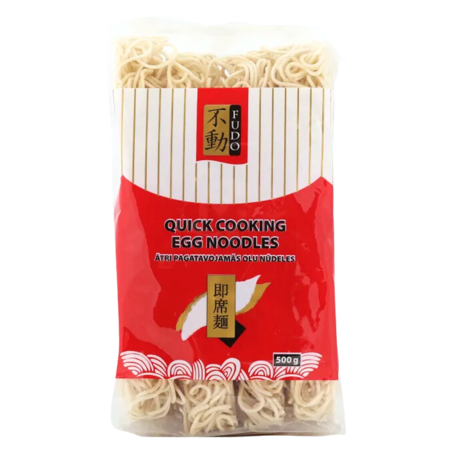 Fudo Snabbkokande Äggnudlar, 500g