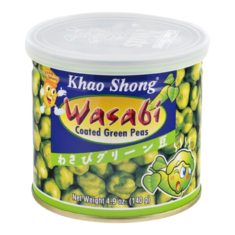 Khao Shong 绿豌豆芥末零食 - 辣味,140克