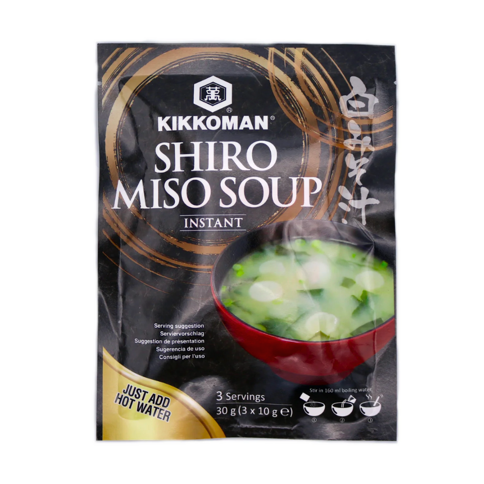Kikkoman Instant Vit (Shiro) Miso Soppa, 30g (3x10g)
