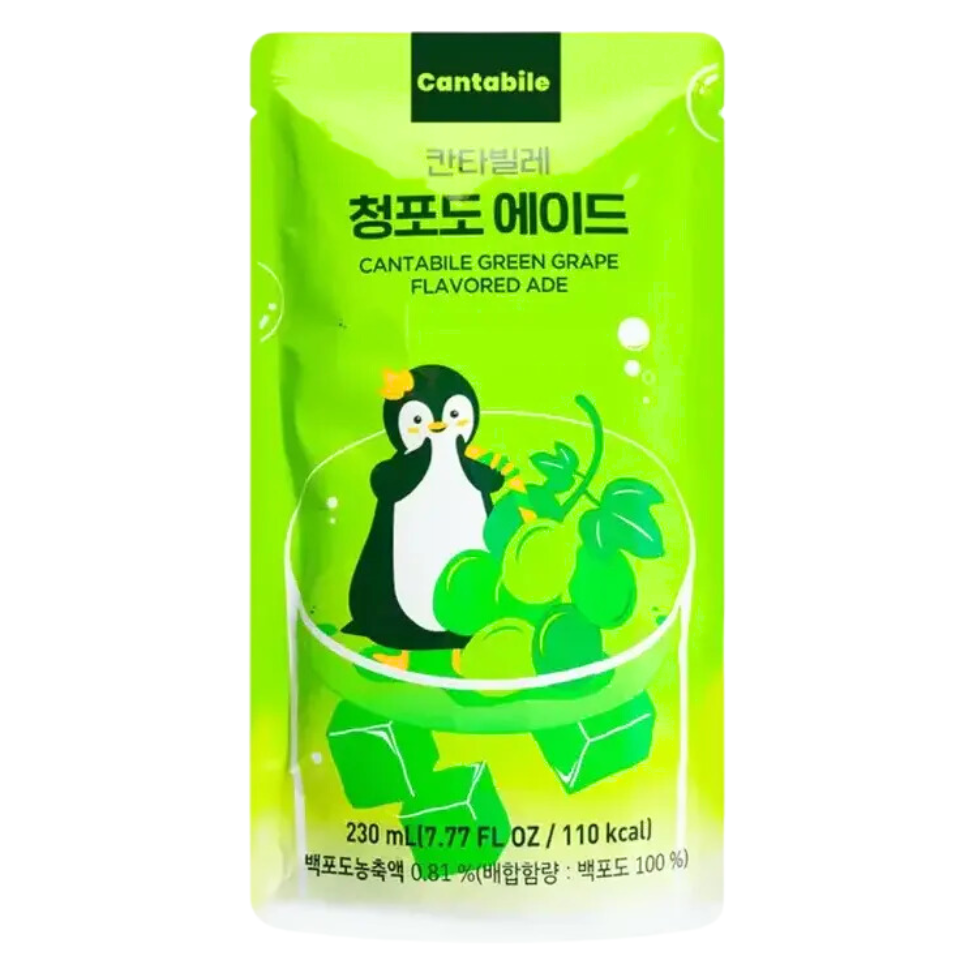 Korėjietiškas Cantabile Green Grape Ade, 230 ml
