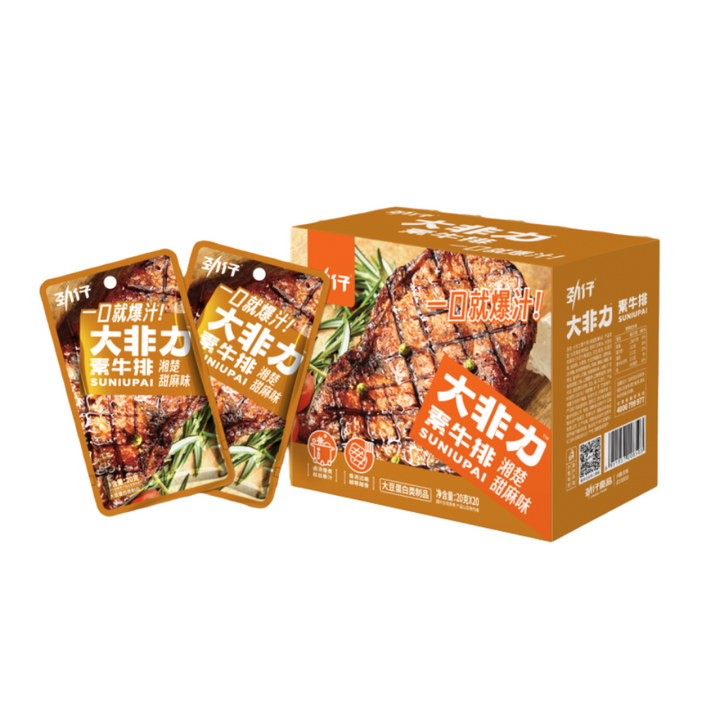 JinZai Dried Tofu Steak -  Sweet and Spicy, 20g