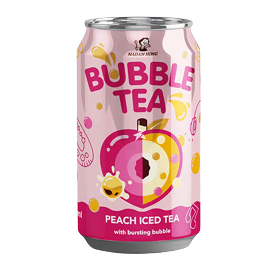 Madam Hong Bubble Tea - Persikssmak, 320 ml