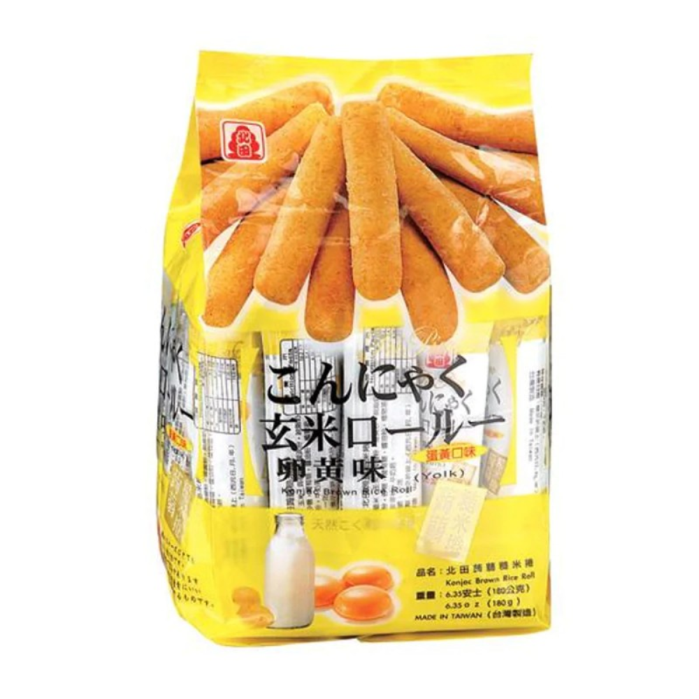 PEI TIEN Konjac Brown Rice Roll - Egg Yolk, 160g