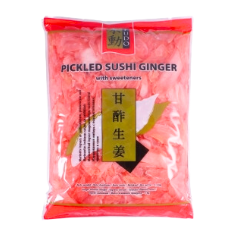 Маринованный имбирь для суши с подсластителями Gari, розовый, 200 г