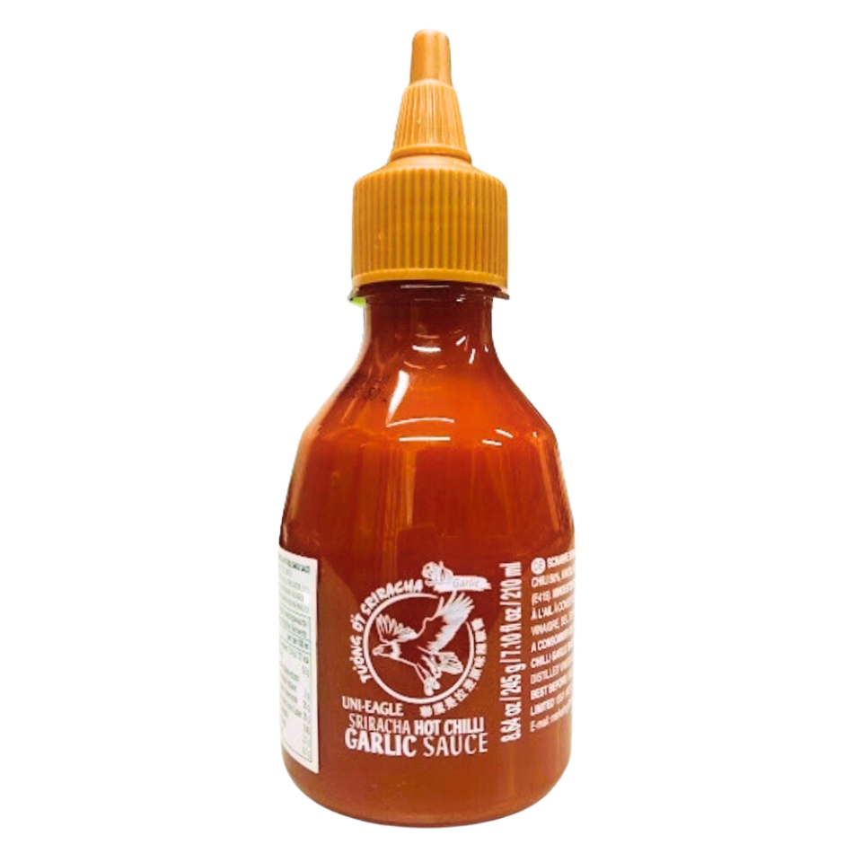 Uni-Eagle Sriracha aštrioji čili padažas - česnakas, 245g