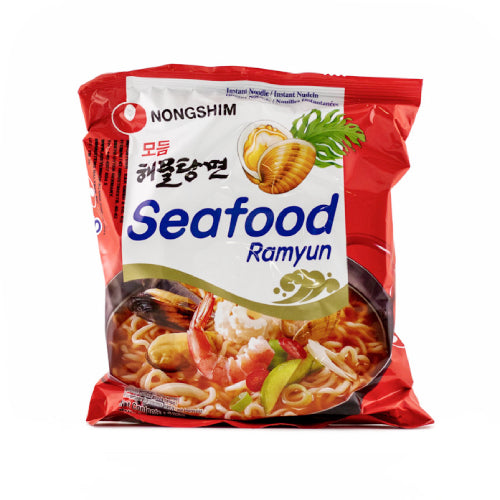 Мгновенные лапша с морепродуктами Nongshim Ramyun, 125 г