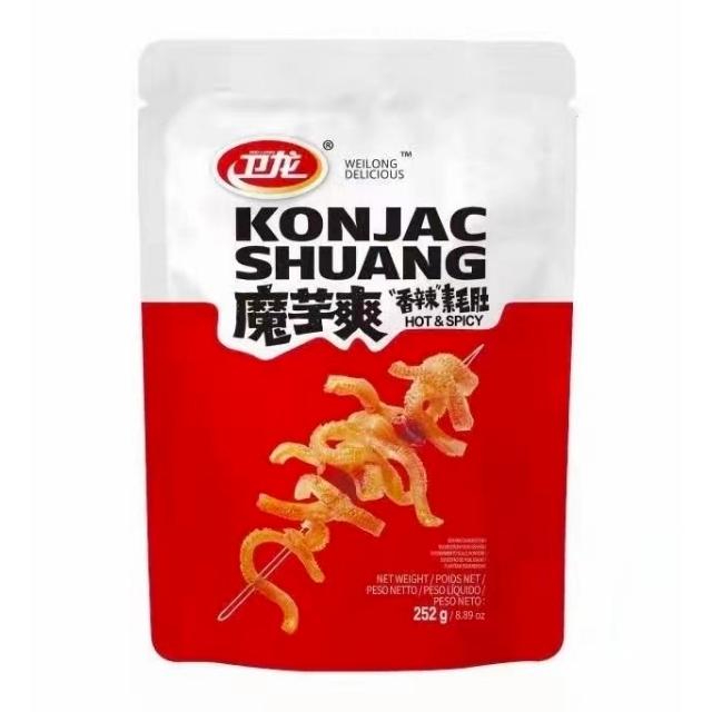 Konjac Shuang Konjac Snack - grauzdēta pikanta, 252g (28gab.)