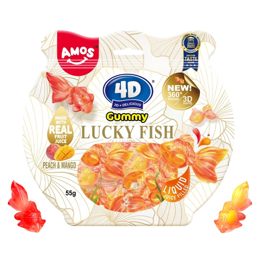 AMOS 4D Gummy - Lucky Fish, 55g