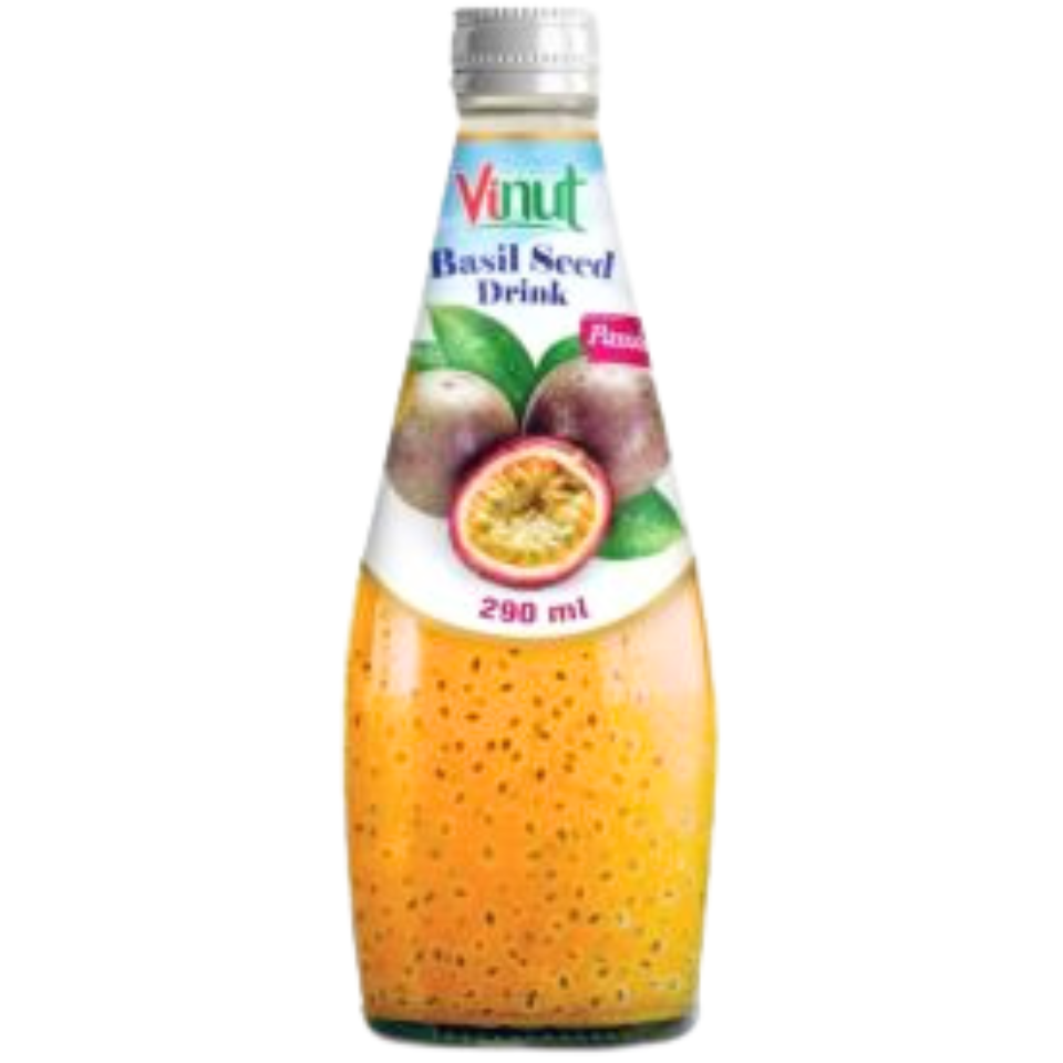 Bazilika sēklu dzēriens - marakujas augļu garša, 290 ml
