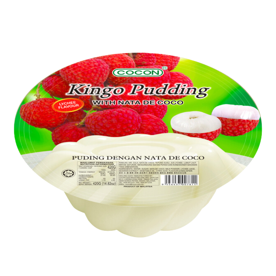 Cocon Kingo Lychee Pudding - Nata de Coco, 500g