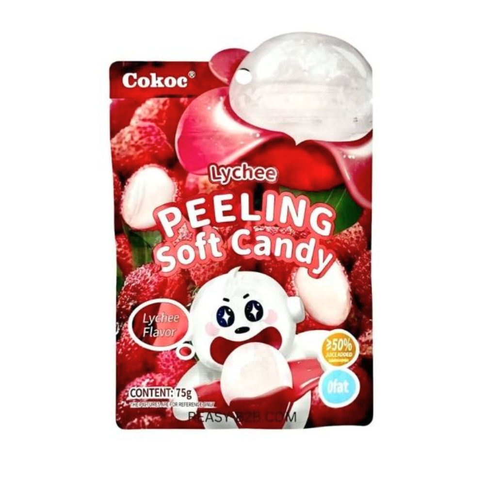 Cokoc Peeling Soft Candy - Lychee, 75g