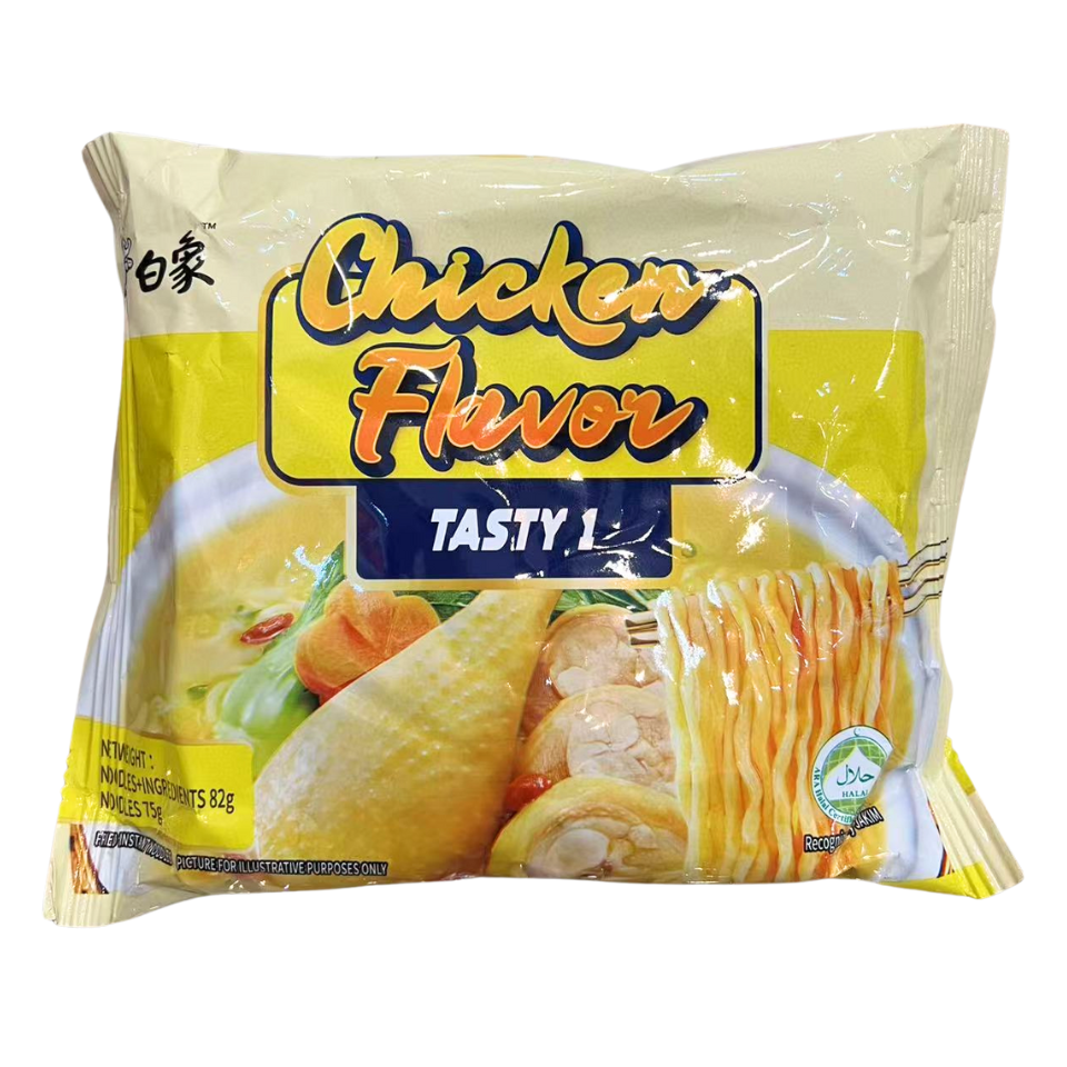 BaiXiang Tasty 1 Instant Noodle - Chicken Flavour, 82g