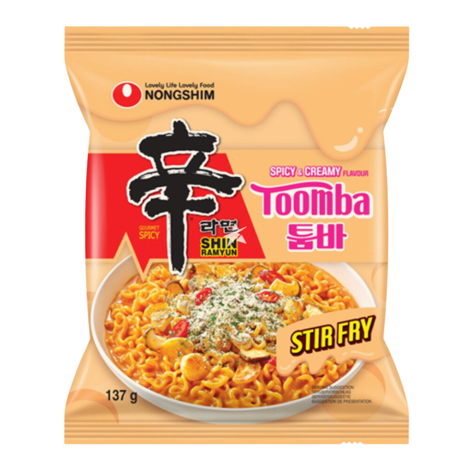 Nongshim Shin Ramyun Toomba aštrus ir kreminis keptas patiekalas, 137 g