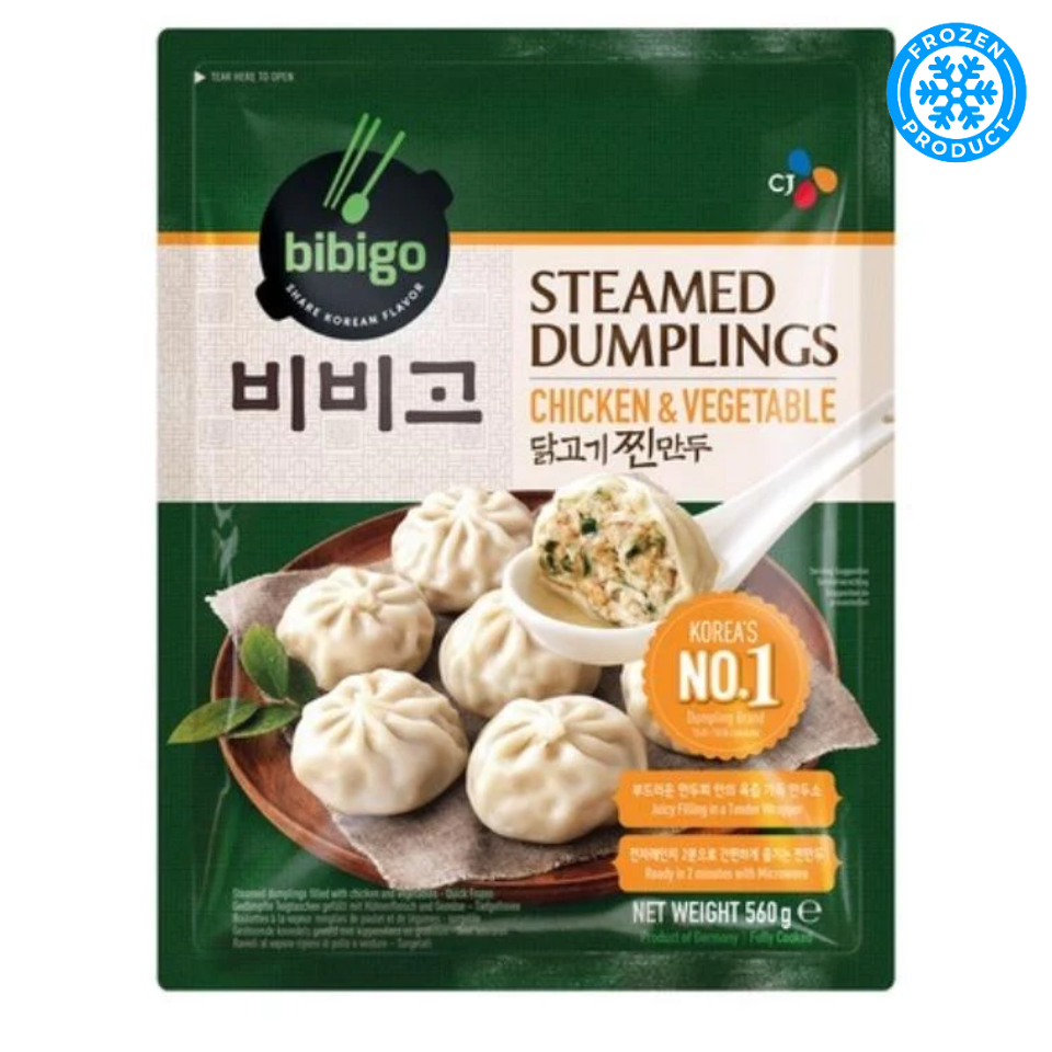 [Frozen] Bibigo Steamed Dumplings - Chicken & Vegetable, 560g