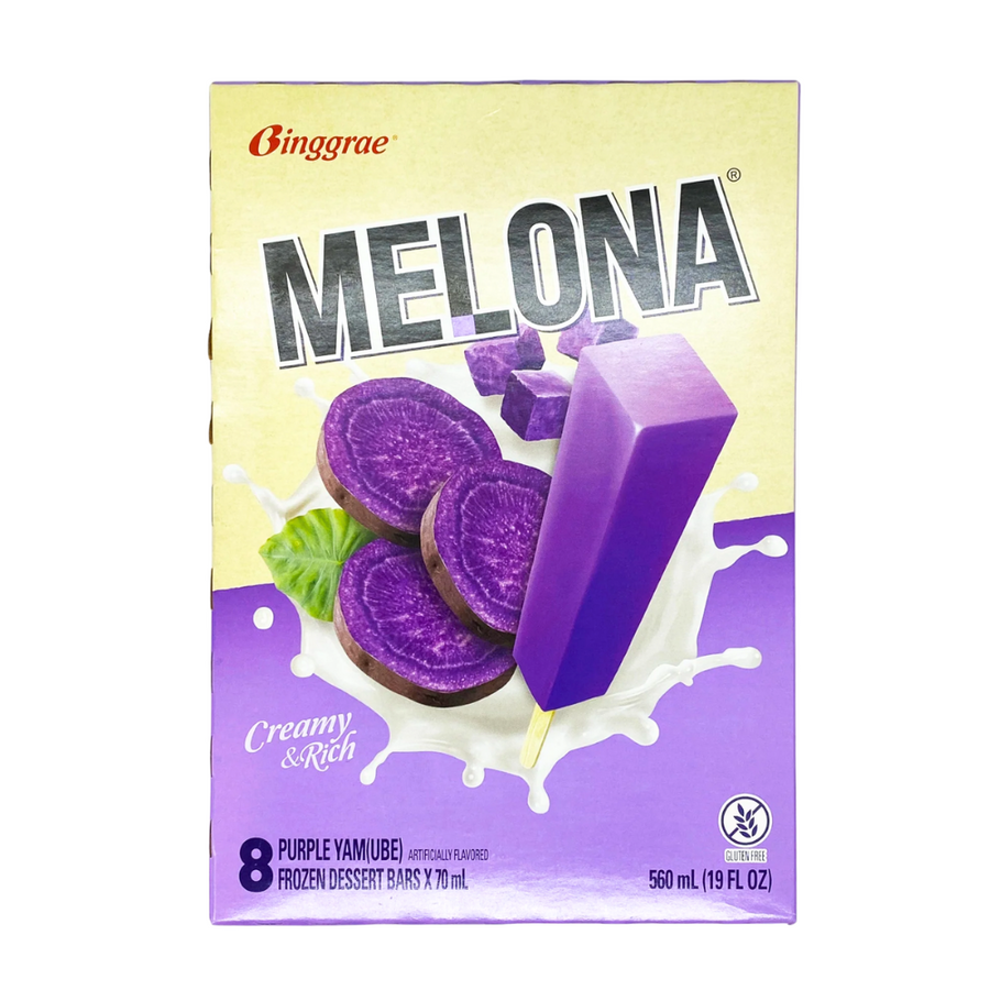 [Frozen] Binggrae Melona Ice Bar - Taro, 560ml (8x70ml)