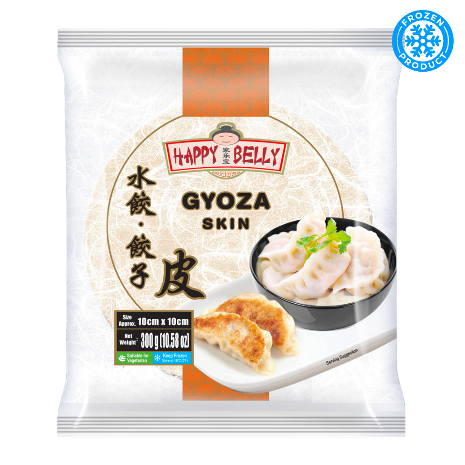 [Frozen] Happy Belly klimpu iesaiņojums (Gyoza Skin, 10x10cm, 38gab), 300g