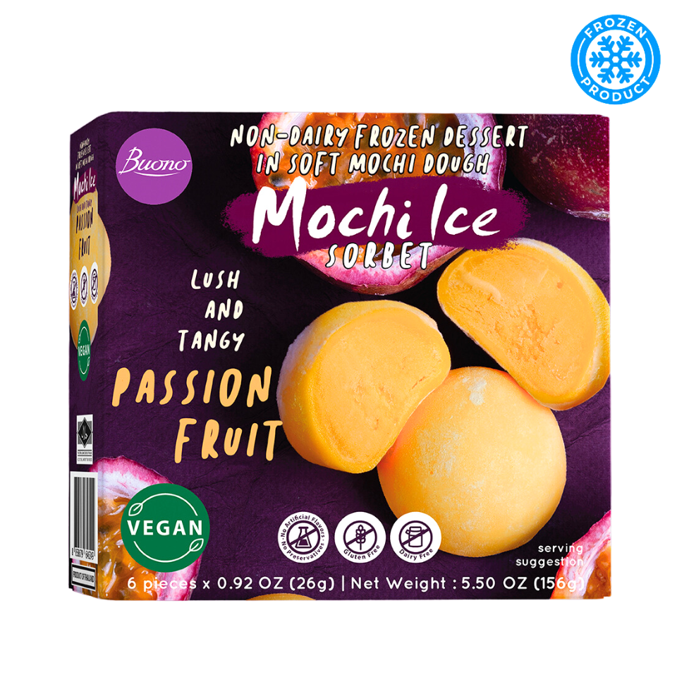 [Külmutatud] Passion Fruit Mochi - Jää Magustoit, 156g