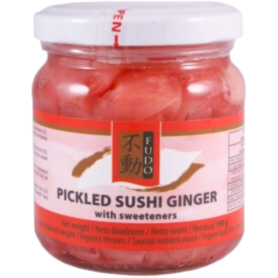 Fudo Marinēts Suši Ingvers - Saldinātāji Gari un Pink, 190g