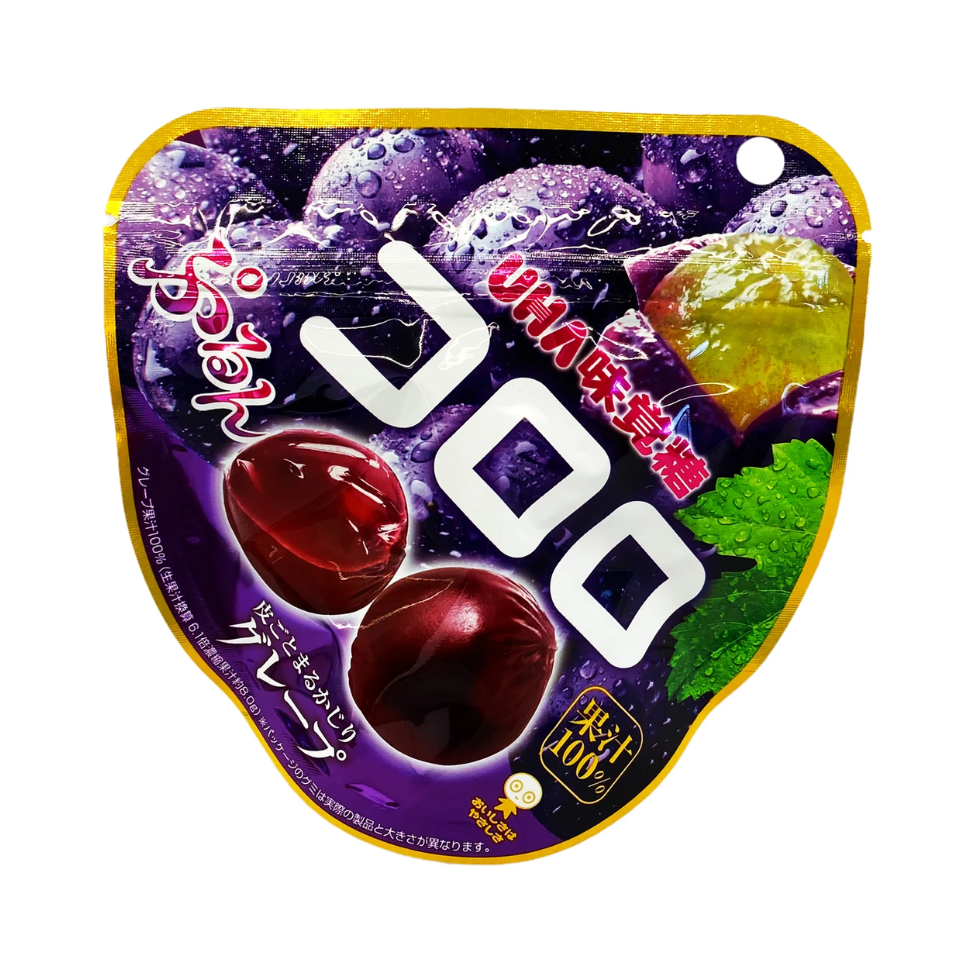日本UHA Kororo软糖糖果 - 葡萄味，48克