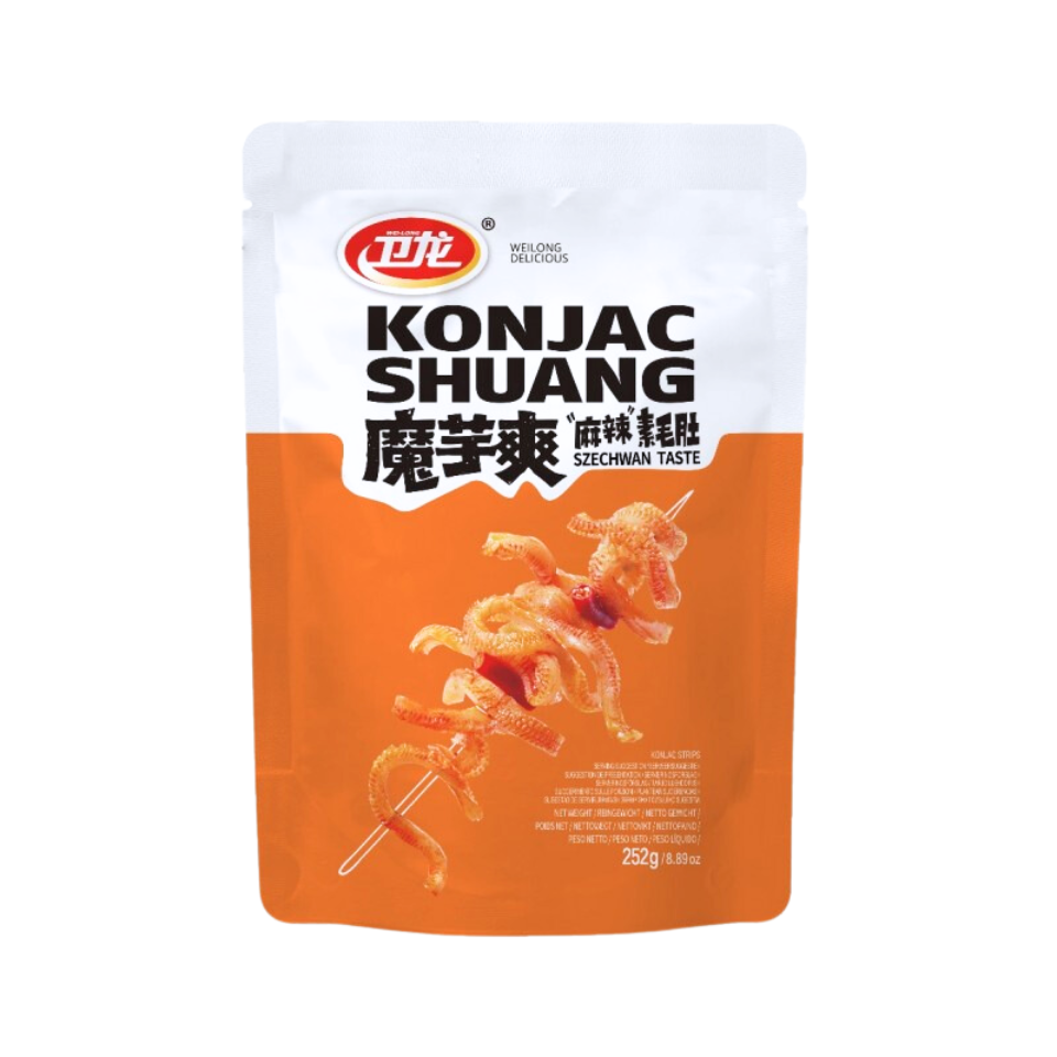 Закуска Weilong Konjac Shuang Konjac - со вкусом сычуаньской кухни (острая и пряная), 252 г (28 шт.)