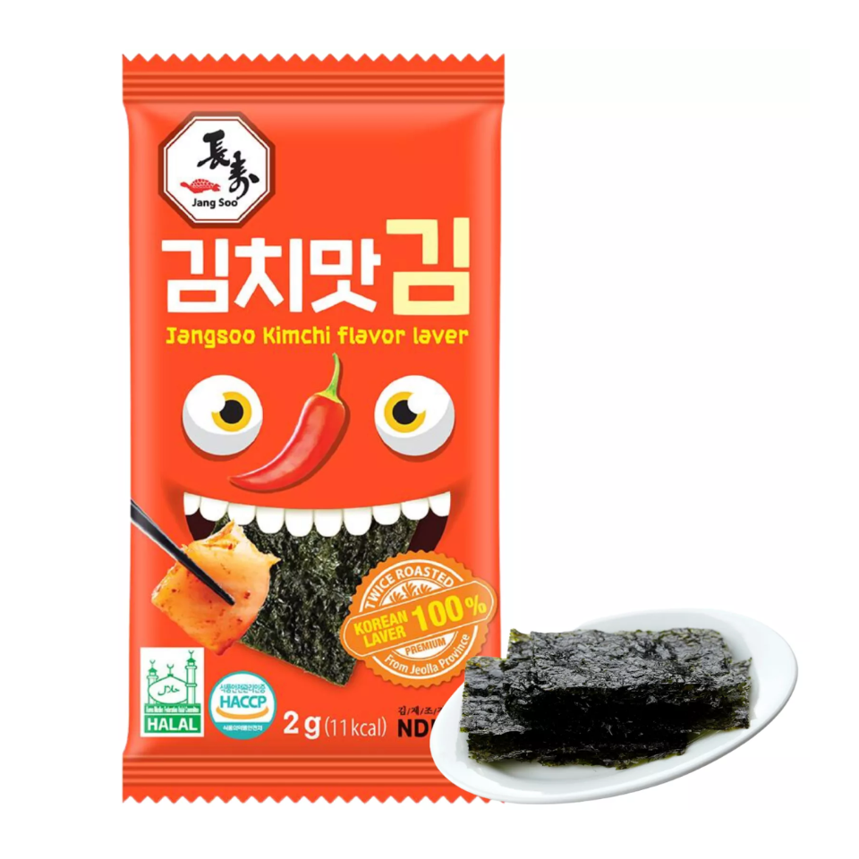 Korejiešu JANGSOO Nori Laver - Kimchi garša, 2g