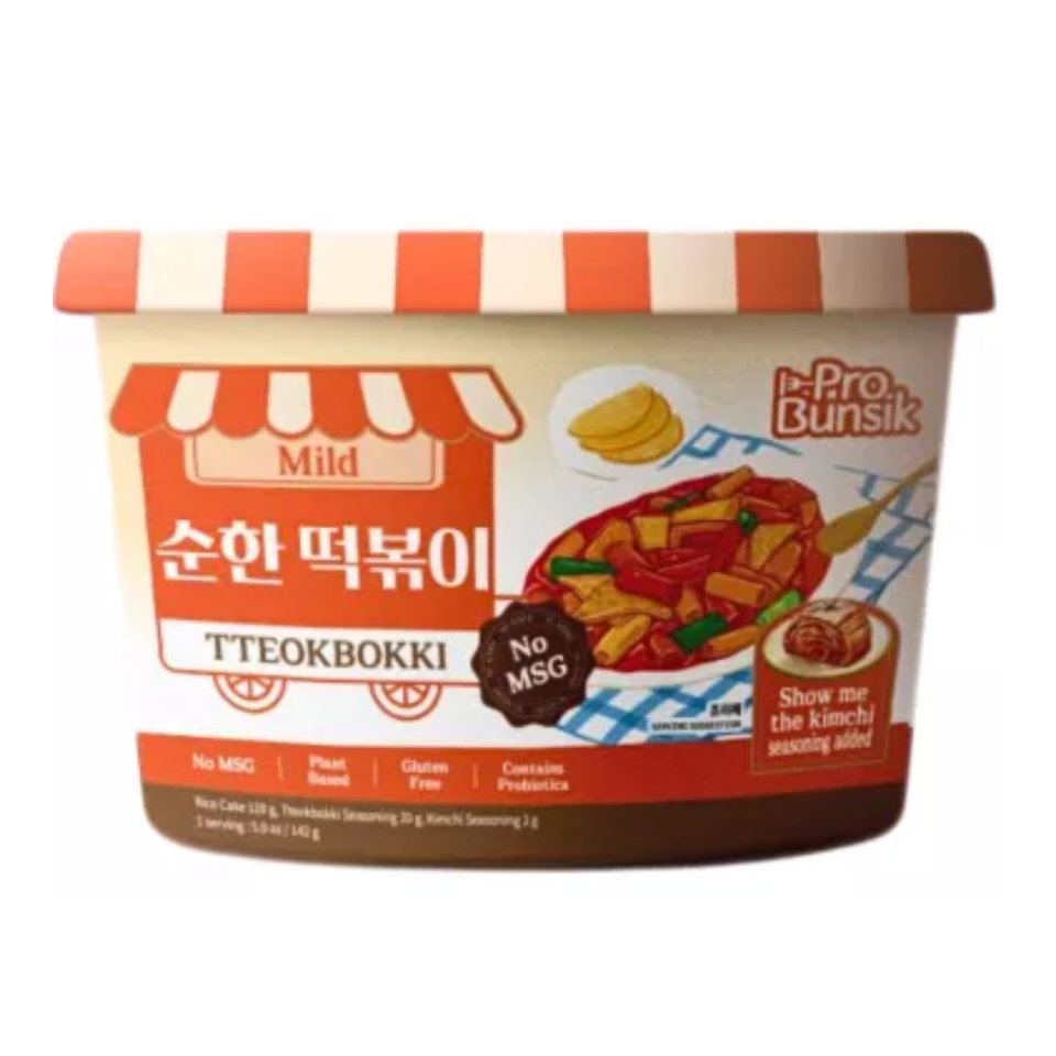 Korean Pro-Bunsik Tteokbokki Bowl - Mild, 142g