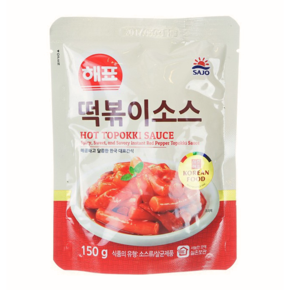 Korejiešu Sajo Tteokbokki rīsu kūku mērce, 150g