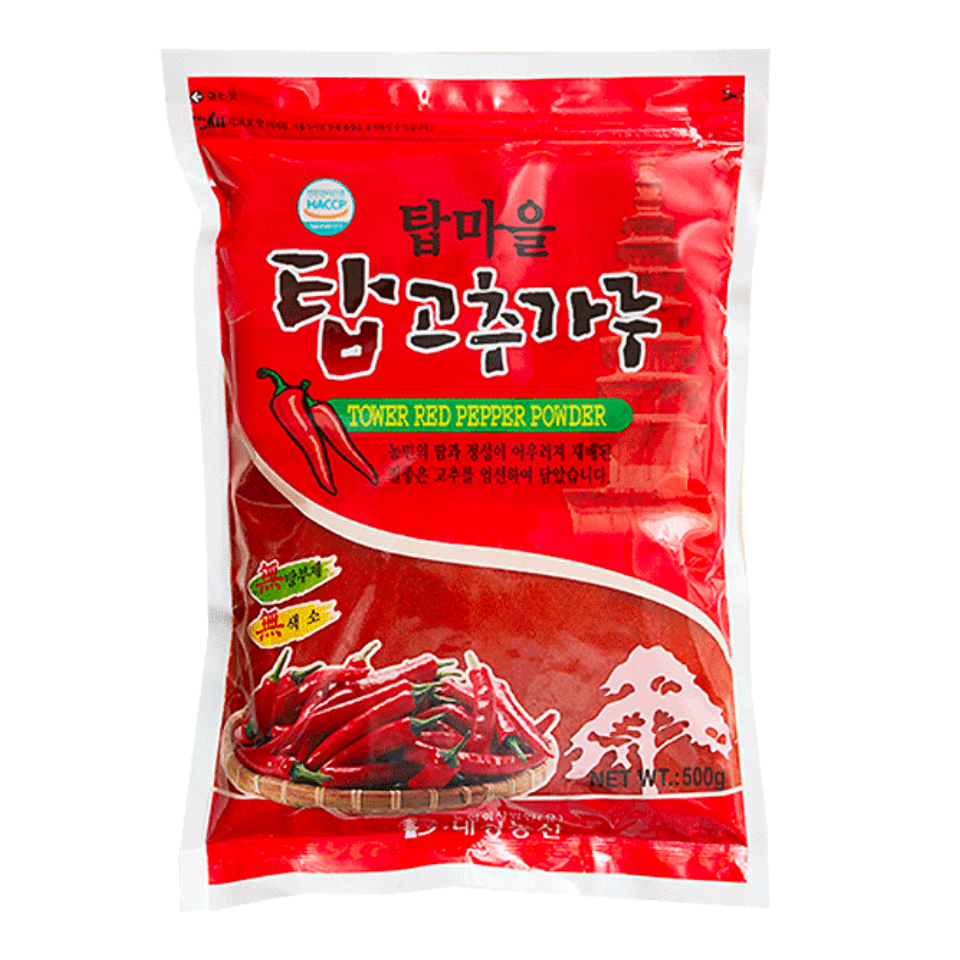 Korea Torni Punane Piprapulber (gochugaru) - Peen, 500g