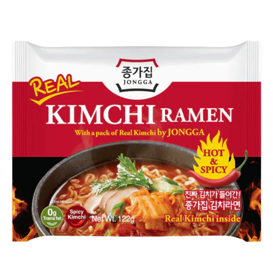 Korean Instant Noodles - Jongga Kimchi Ramen, 122g