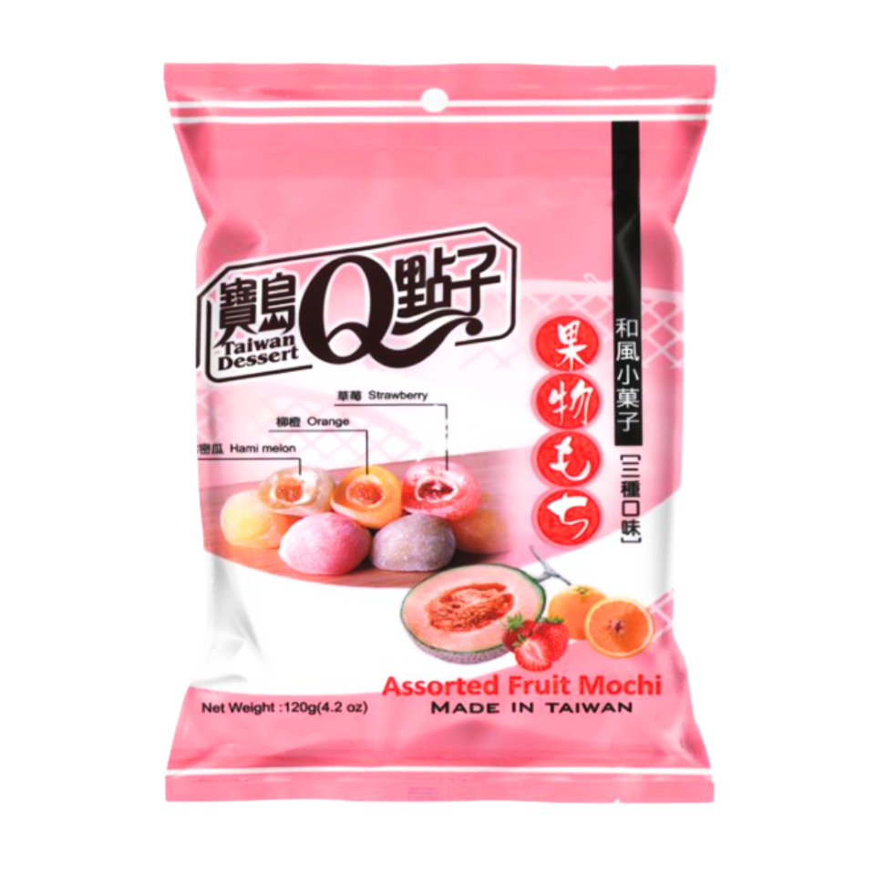 Q Mini Mochi - Assorted Fruit, 120g