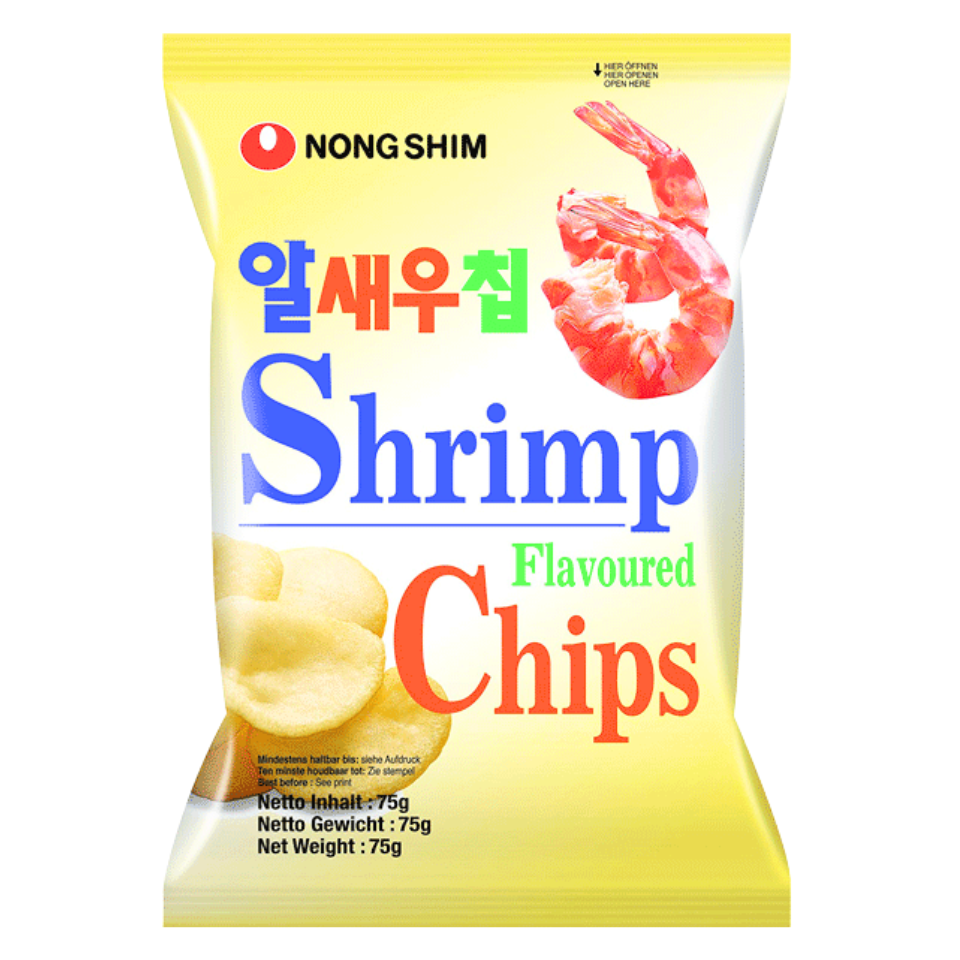 Nongshim Shrimp Meat Flavored Chips, 75g