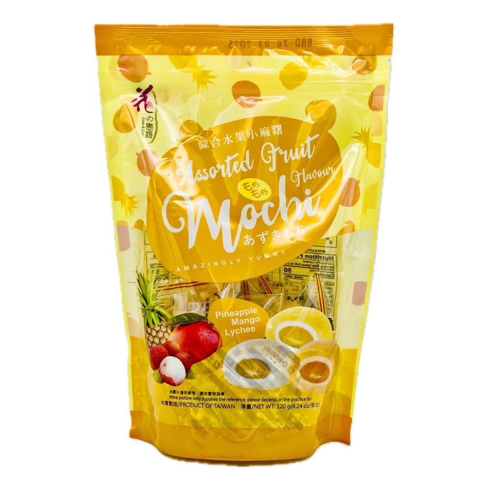 Love & Love Mochi Candy - Assorted Tropical Flavour, 120g