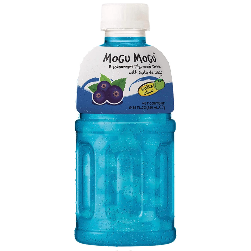 Mogu Mogu Blackcurrant Drink with Nata de Coco, 320ml