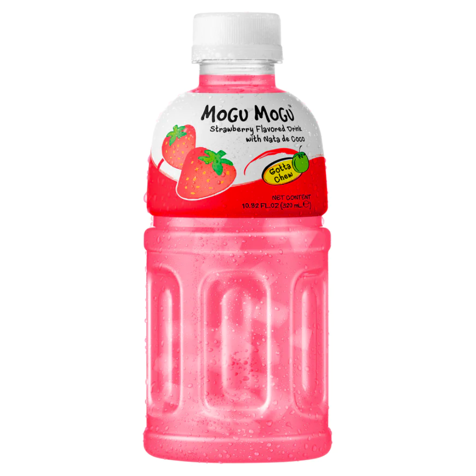 Mogu Mogu zemeņu dzēriens ar Nata de Coco, 320ml