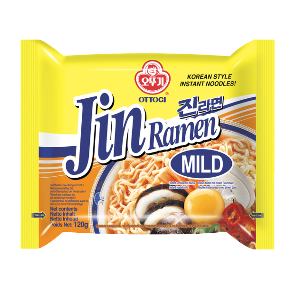 Ottogi ātri pagatavojamās nūdeles - Jin Ramen Mild, 120g