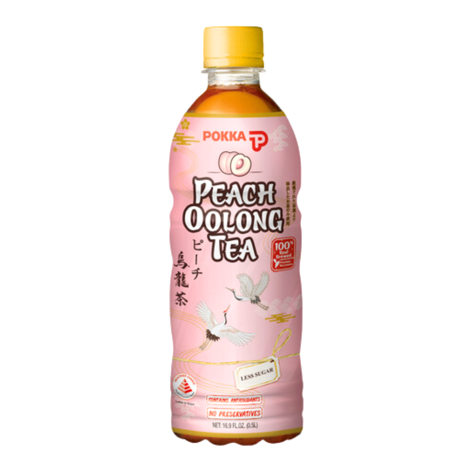 Pokka Drink Oolong Tea Persiku, 500ml