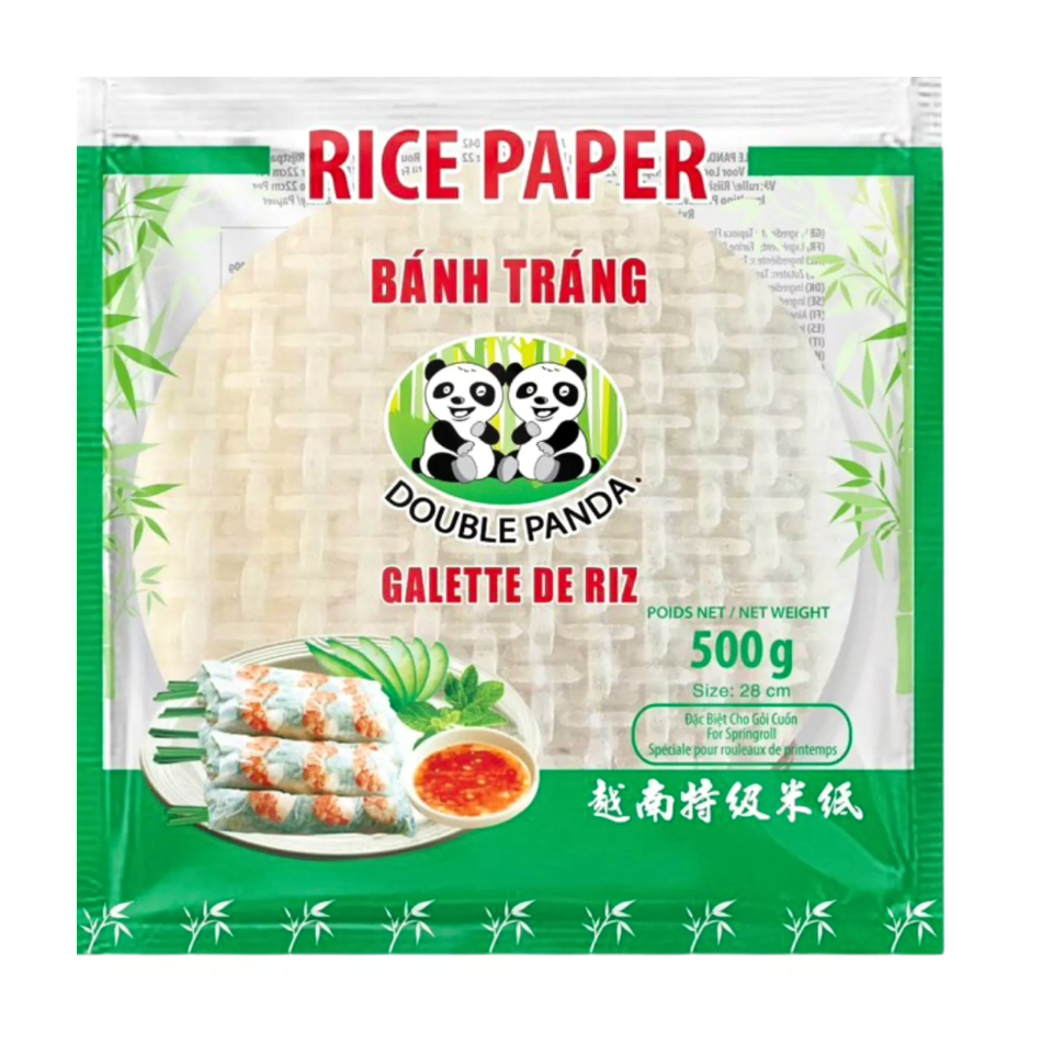 Premium rīspapīrs Spring Roll - 28cm apaļš, 500g