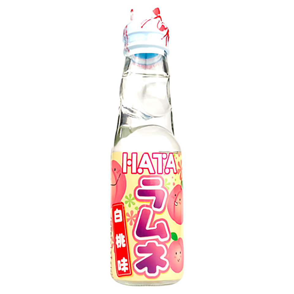 Ramune Japanese Marble Soda - Белый персик, 200мл