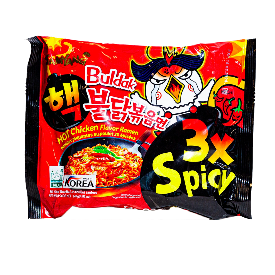 Samyang Hot Chicken Ramen - 3x pikants, 140g