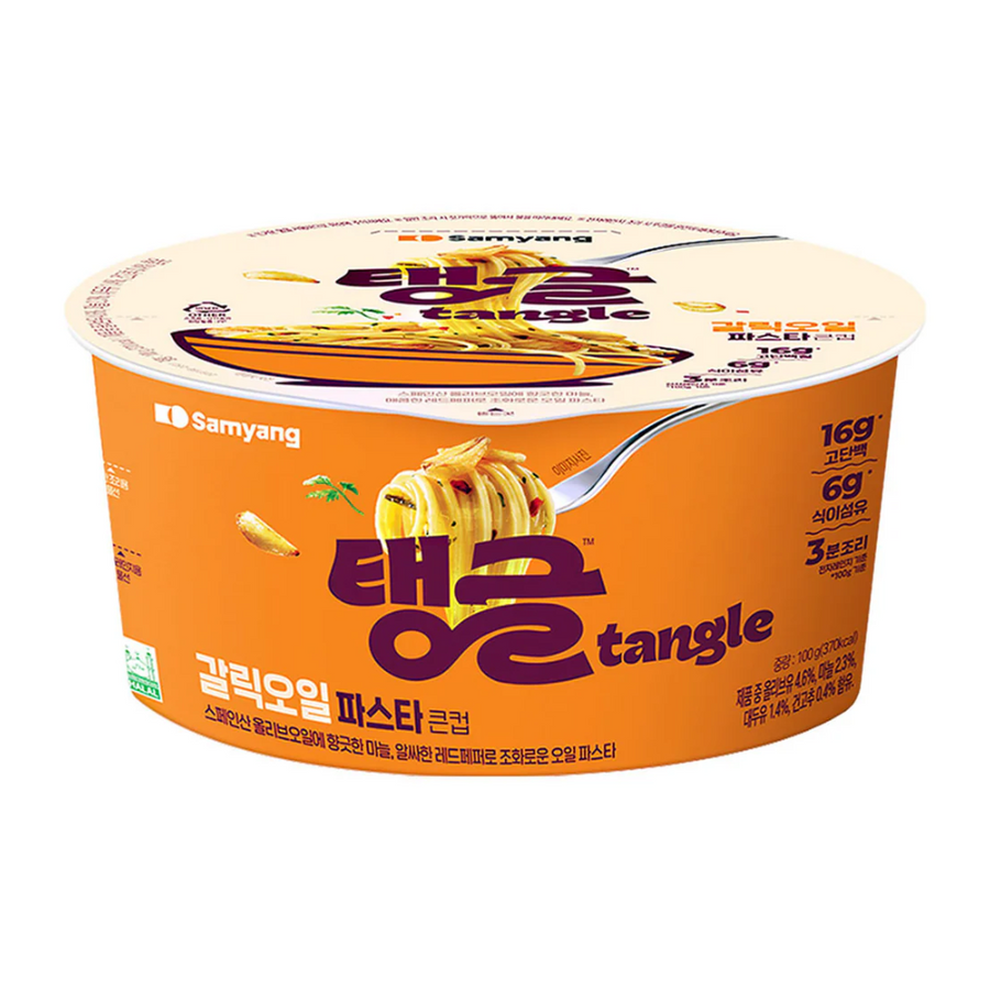 Samyang Tangle Pasta (Bowl) - Garlic Oil, 100g