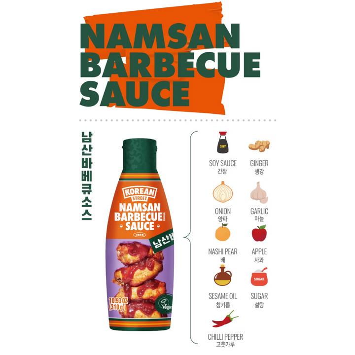 Korėjietiškas gatvės Namsan BBQ padažas, 310 g