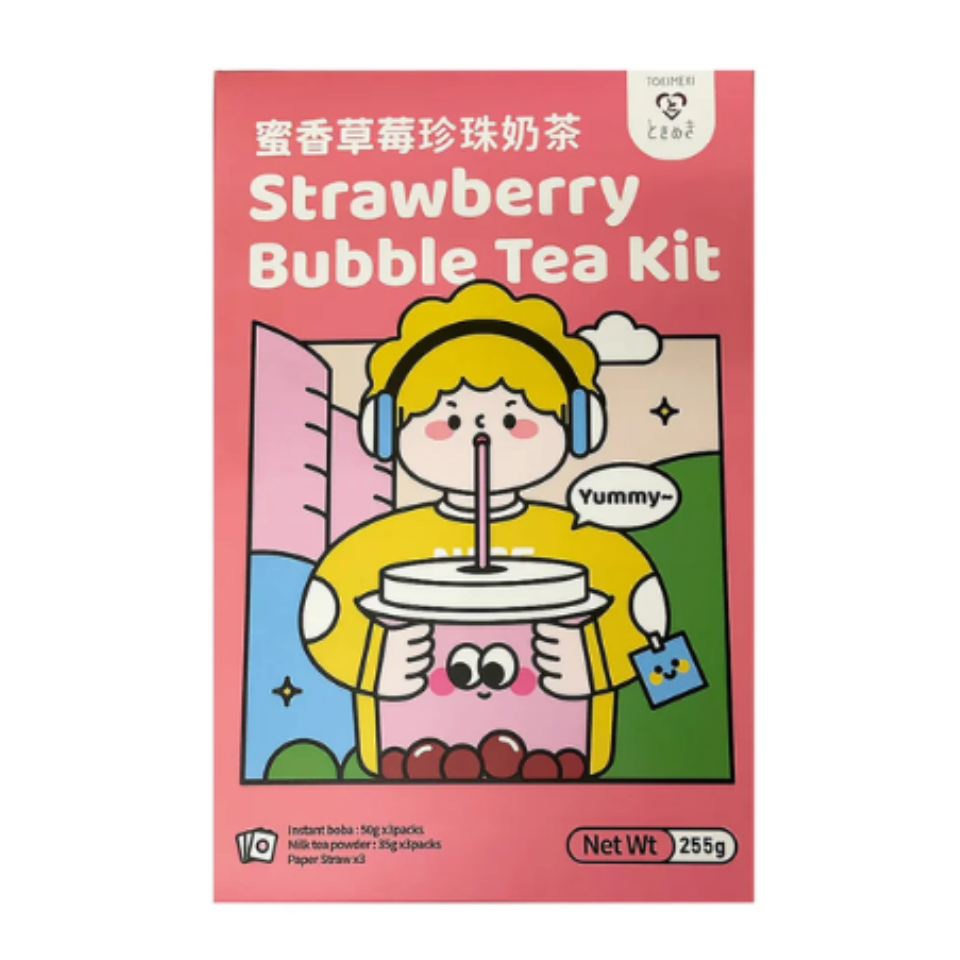 Tokimeki Boba Drink Kit - Strawberry, 255g