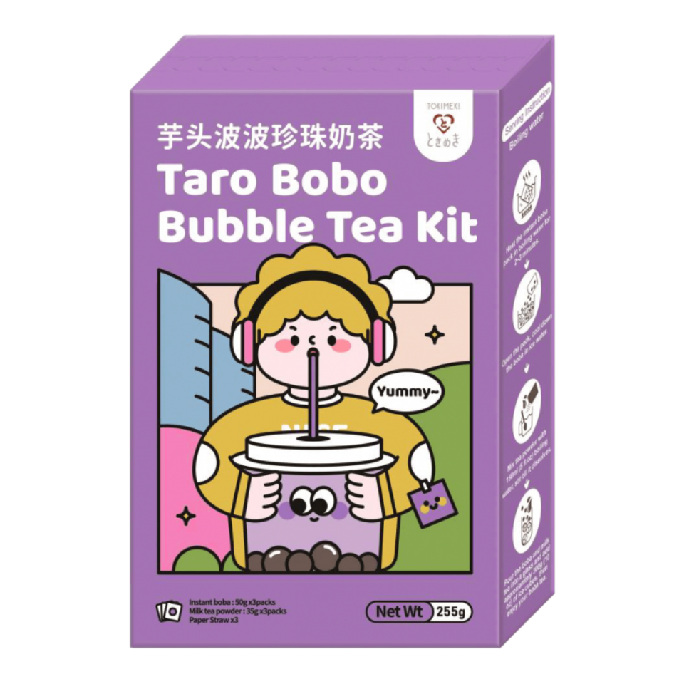 Tokimeki Bubble Tea Kit - Taro, 255g