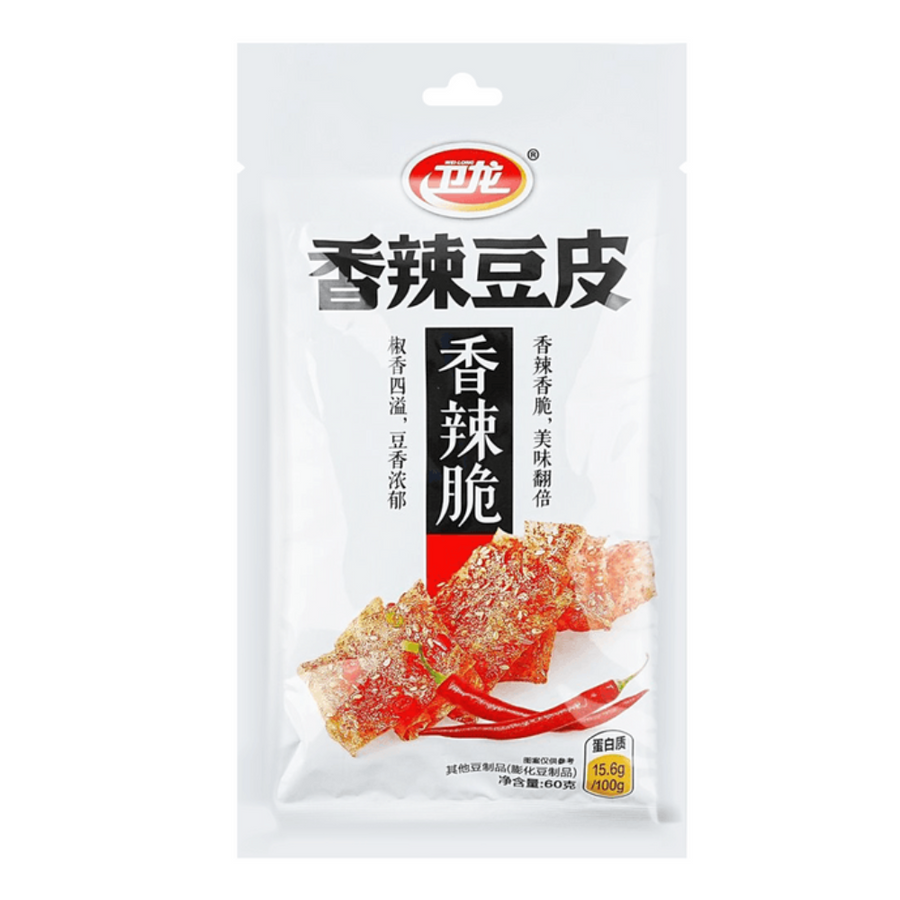 WEILONG Soft Bean Curd Skin - Szechuan Spice Flavour, 60g