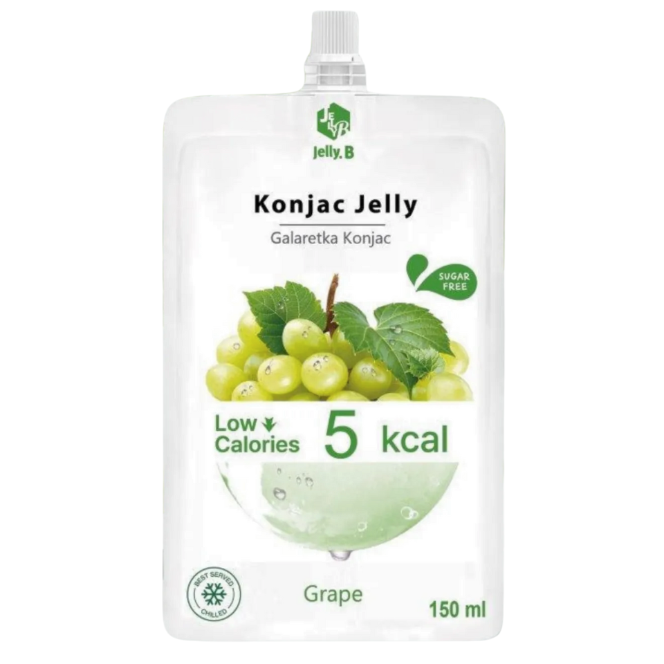 Jelly.B Konjakas želeja - 5 Kcal zaļo vīnogu garša, 150ml