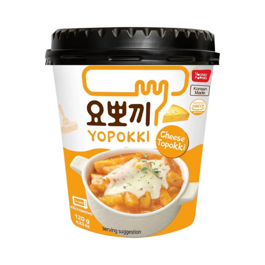 Yopokki Tteokbokki (Korean Instant Rice Cake) - Cheese, 120g