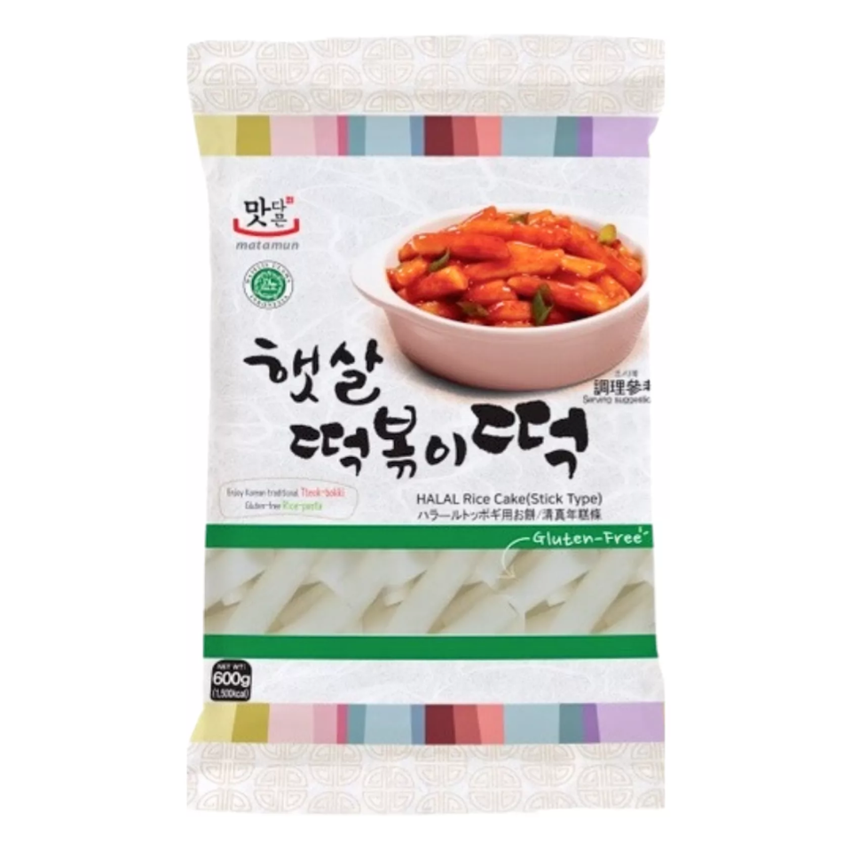 Jaunais Poong Mata Halal Tteokbokki rīsu kūka, 6x100g