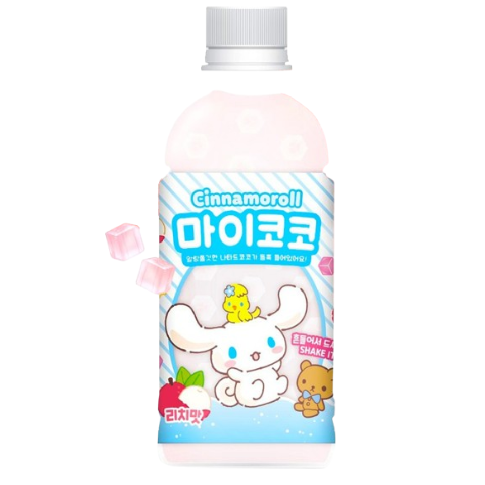 Cinnamoroll Lychee Drink with Nata de Coco, 340ml