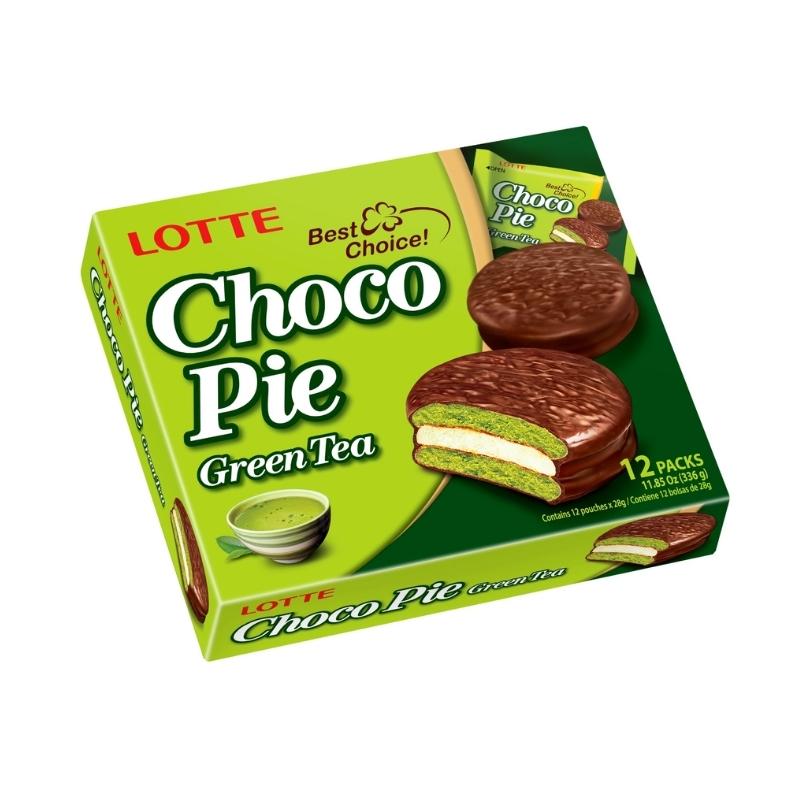 Зеленый чай Lotte Chocopie, 12x28 г